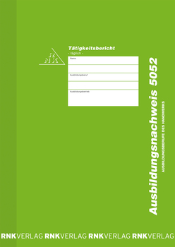 RNK Verlag Ausbildungsnachweis-Block wöchentlich//monatlich