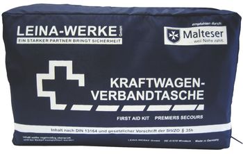 Leina-Werke KFZ-Verbandtaschen Compact DIN 13164:2022 - schwarz
