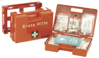 Leina-Werke Erste-Hilfe-Koffer SAN - DIN 13169 - orange - Norvik Handels  GmbH