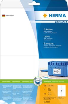 Etiketten 70 x 37 mm INTERNETMARKE HERMA Premium 4464 auch für C6-Kuverts