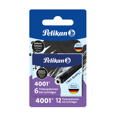 Pelikan Tintenpatronen Royalblau – 4x 6er Pack (24 Patronen) Für Füllfederhalter